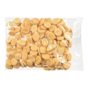 Chicken Nuggets, Breaded, Parfried, Frozen