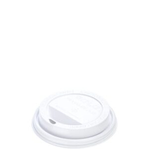 Lids, White Plastic Dome, For 10-24oz Hot Cup